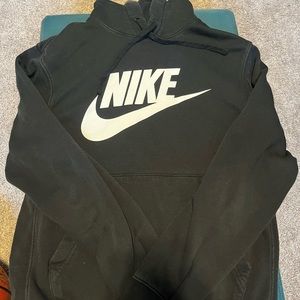 Nike black logo hoodie
